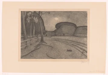 Landschap met boerderij