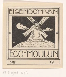 Ex libris van Eco Moulijn