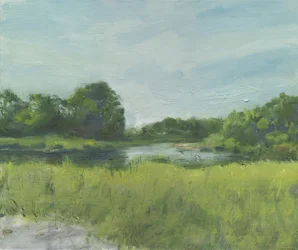 Burying Hill Beach, 2013 (olieverf op doek)