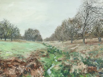 Richmond Park (olieverf op linnen)