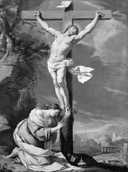 Christus aan het Kruis met Maria Magdalena, 1640-1650
