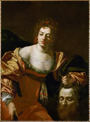 Judith met het hoofd van Holofernes (schilderij op doek)