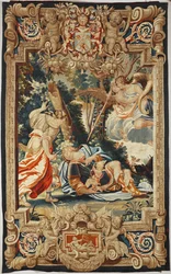 Liefde voorkomt dat Armida de slapende Rinaldo neersteekt ...