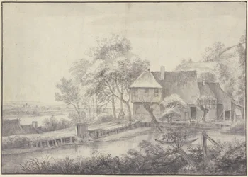 Boerderij aan een kanaal