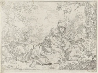Heilige Familie met de jonge Johannes de Doper