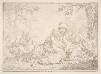 Heilige Familie met Sint Johannes de Doper, ca. 1637-1640