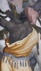 De aanbidding der wijzen, Presbitery, 1578-82 (detail)