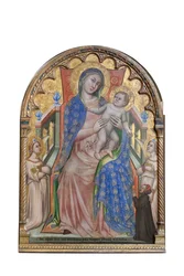 Madonna met kind, engelen en de schenker Giovanni da Piacenza