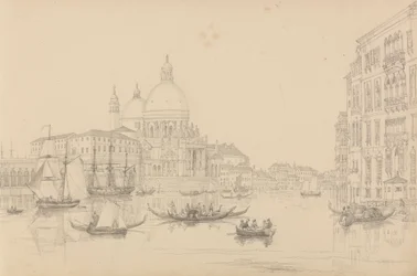 Album van 30 Uitzichten in Tirol en Italië: De Kerk van St. Maria della Salute 10 Nov. 1840
