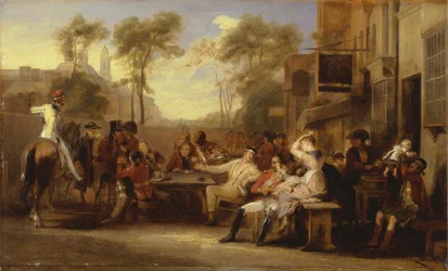 Chelsea Pensioentrekkers Ontvangen de Gazette met de Aankondiging van de Slag bij Waterloo