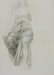 Draperiestudie voor 