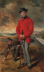 Portret van John Whyte-Melville, van Bennochy en Strathkinness 1797-1883