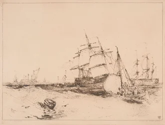 Schepen bij de ingang van de Medway, nr. 2