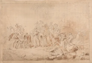 Bandieten van Koerdistan helpen Georgiërs bij het verrassen en ontvoeren van Circassische vrouwen
