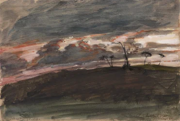 Stormachtige Zonsondergang, Legh Park, Wiltshire