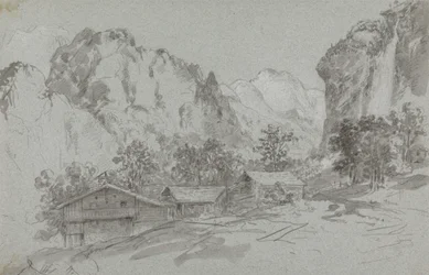 Vanuit het raam van de herberg in Lauterbraun