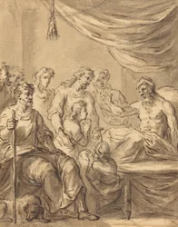 Jacob laat Benjamin met zijn broers naar Egypte gaan
