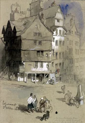 Huis van Sir George McKenzie, Edinburgh, Schotland, 1845