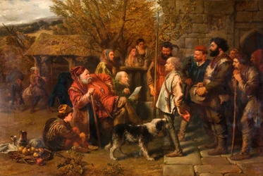 Sir John Falstaff Beoordeelt Zijn Haveloze Regiment