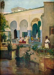 Interieur van een Moors Harem, 1907