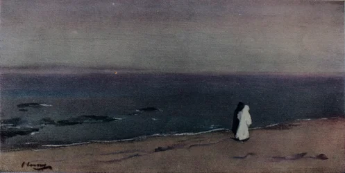 De zeekust, maanlicht, ca. 1908