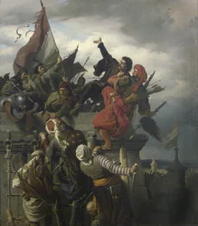 Het zelfopoffering van Titusz Dugovics, 1859
