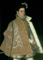 Alessandro Farnese (1546-92), later gouverneur van de Nederlanden (1578-86), zoon van Margaretha van Parma (1522-86) en Ottavio Farnese, hertog van Parma (1520-86), ca. 1561