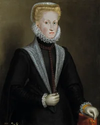 Portret van Anna van Oostenrijk (1549-1580)