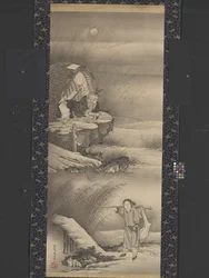 Lu Shang (Tai Gongwang) aan het vissen