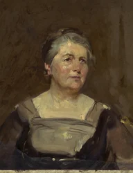 Sybil Margaret Thomas, burggravin Rhondda (olieverf op doek)