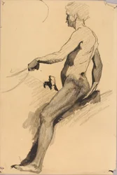 Studie voor ruitermonument (Gen. John B. Gordon)
