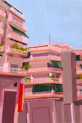 Balkons in de Roze Stad