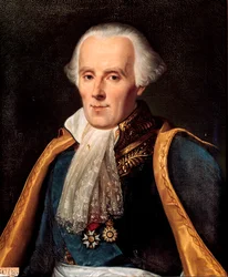 Portret van Pierre Simon, Markies de Laplace, wiskundige en astronoom (1745-1827). Schilderij door Madame Feytaud