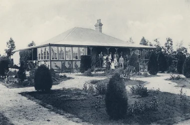 Sociaal leven bij de mijnen, een huis van een mijnmanager