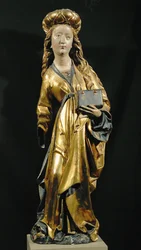 De heilige Catharina van Alexandrië, met een boek in de hand