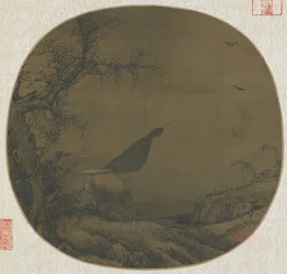 Terugkerende visser bedekt met sneeuw, late 12e-vroege 13e eeuw