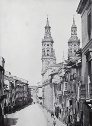 Calle Del Mercado, Logrono (z/w foto)