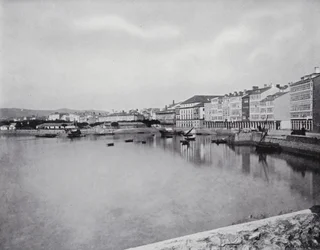 Coruna, Algemeen beeld (z/w foto)