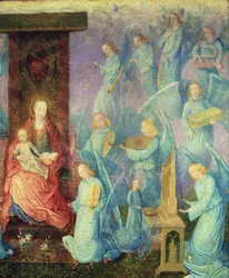 Een concert van engelen (detail)