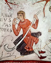 Aankondiging aan de herders (detail)