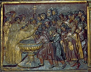 Doop van de Moren, Capilla Real, Granada, Andalusië, Spanje