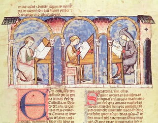 Speltafelmakers, uit het Boek der Spelen, Schaken, Dobbelstenen en Borden, 1282