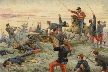 Giuseppe Garibaldi bij de Slag om San Antonio del Santo, Uruguayaanse Burgeroorlog, 1846