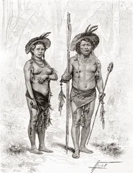Inheemse Indianen uit Rio Branco, Zuid-Amerika