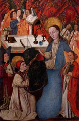Presentatie van de kazuifel aan St. Ildefonso door de Maagd Maria