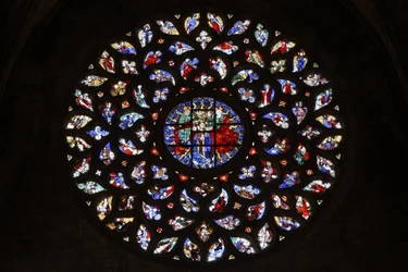 Roosvenster met de Tenhemelopneming van de Maagd, ca. 1460