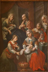 Heiligdom (Santuario de Queralt). De kerk. Interieur. Schilderij. 19e eeuw