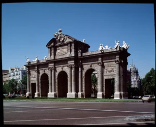 Uitzicht op de Alcala poort (1778)