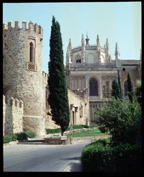 Uitzicht op het klooster van San Juan de Los Reyes, Toledo