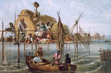 Vivienda de los Pescadores de Esponjas, of Huis van de Sponsvissers, Cuba